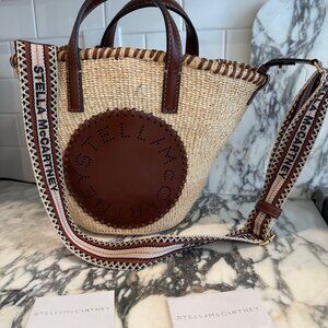 Stella McCartney Women's Brown Textured Logo Tote